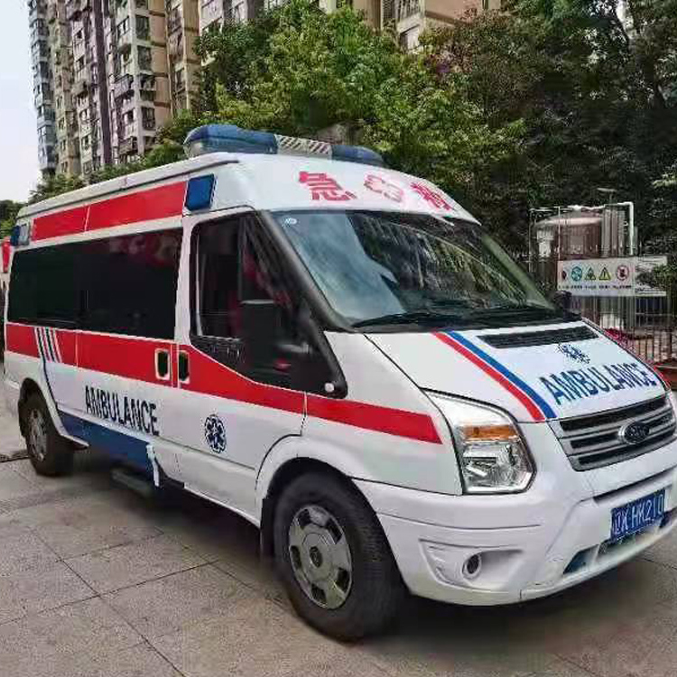 船山长途救护车护送病人返乡